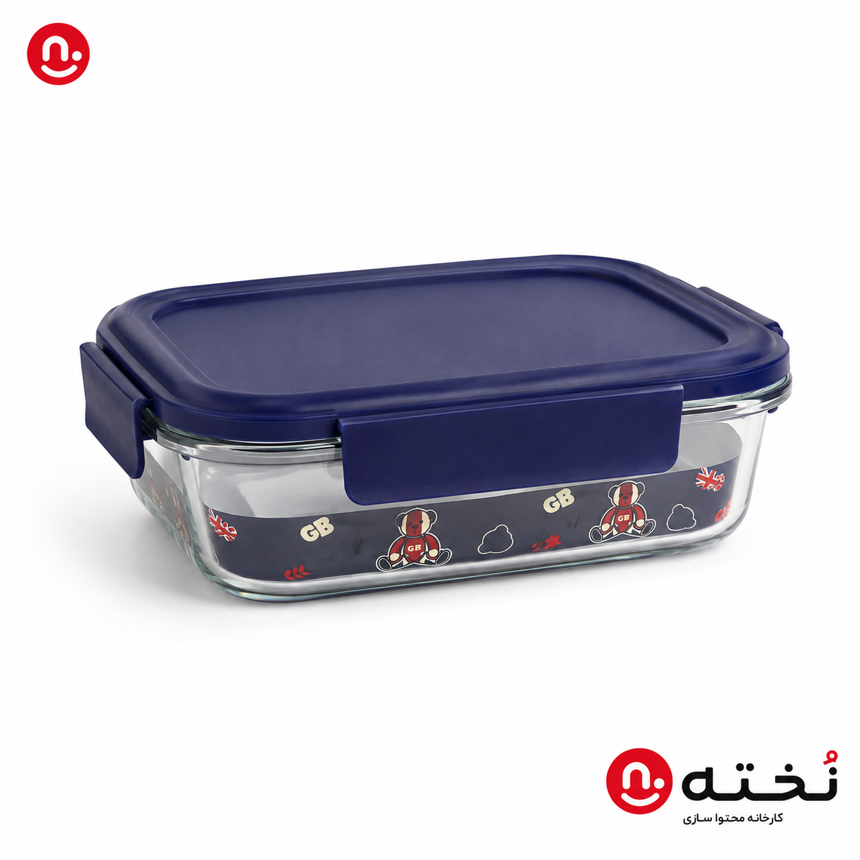 ظرف نگهدارنده شیشه‌ای-مستطیلی