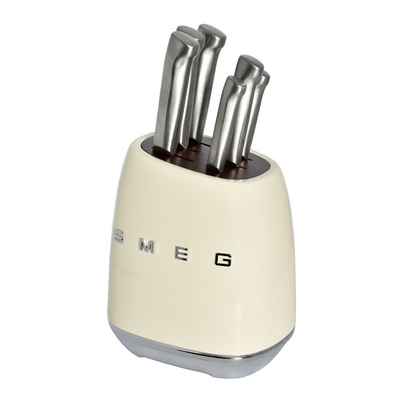 سرویس چاقوی اسمگ مدل KBSF01CR ظرفیت ۷ پارچه (smeg)