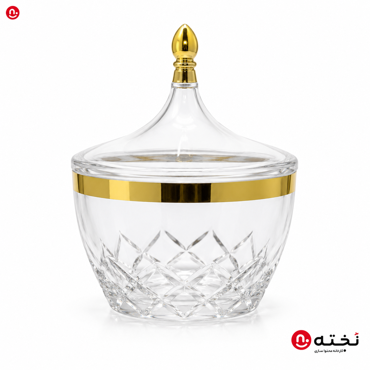 قندان/شکلات خوری کریستالی
