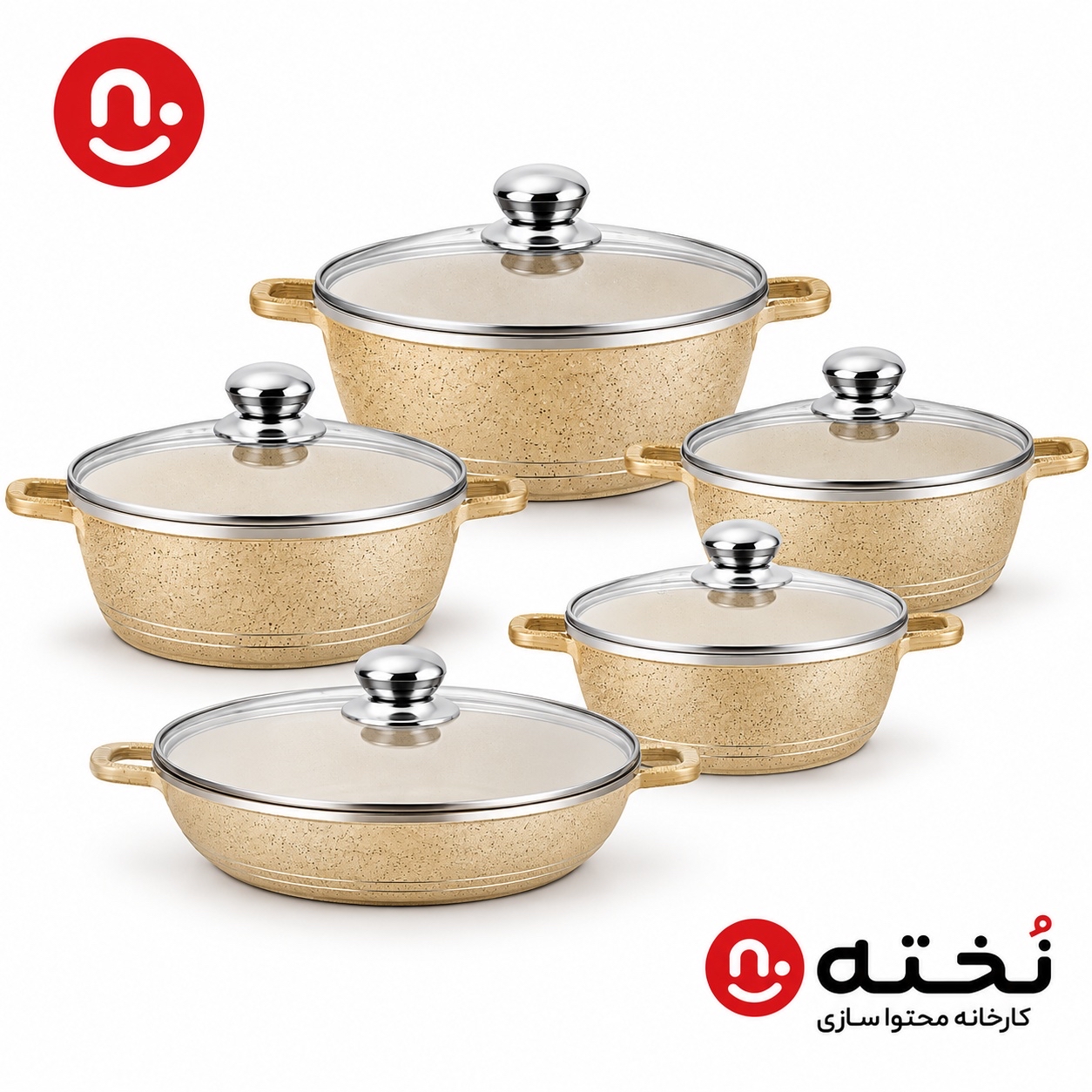 سرویس قابلمه ۱۰ پارچه برند زانو مدل BM-72