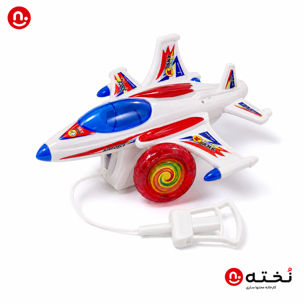 اسباب بازی-هواپیما نخ‌کش چراغدار
