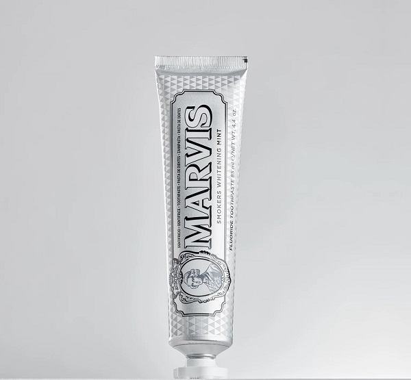 خمیر دندان مارویس مدل Smokers Whitening Mint حجم 85 میلی لیتر
