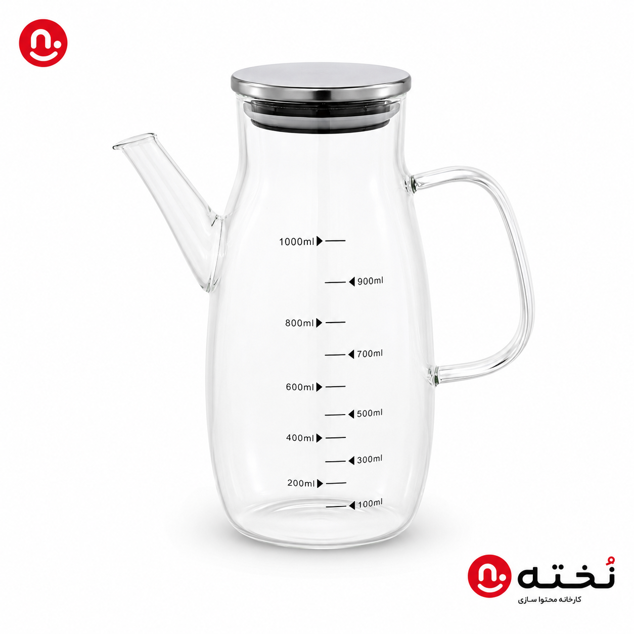 روغن ریز پیرکس-درب استیل ۱ لیتری