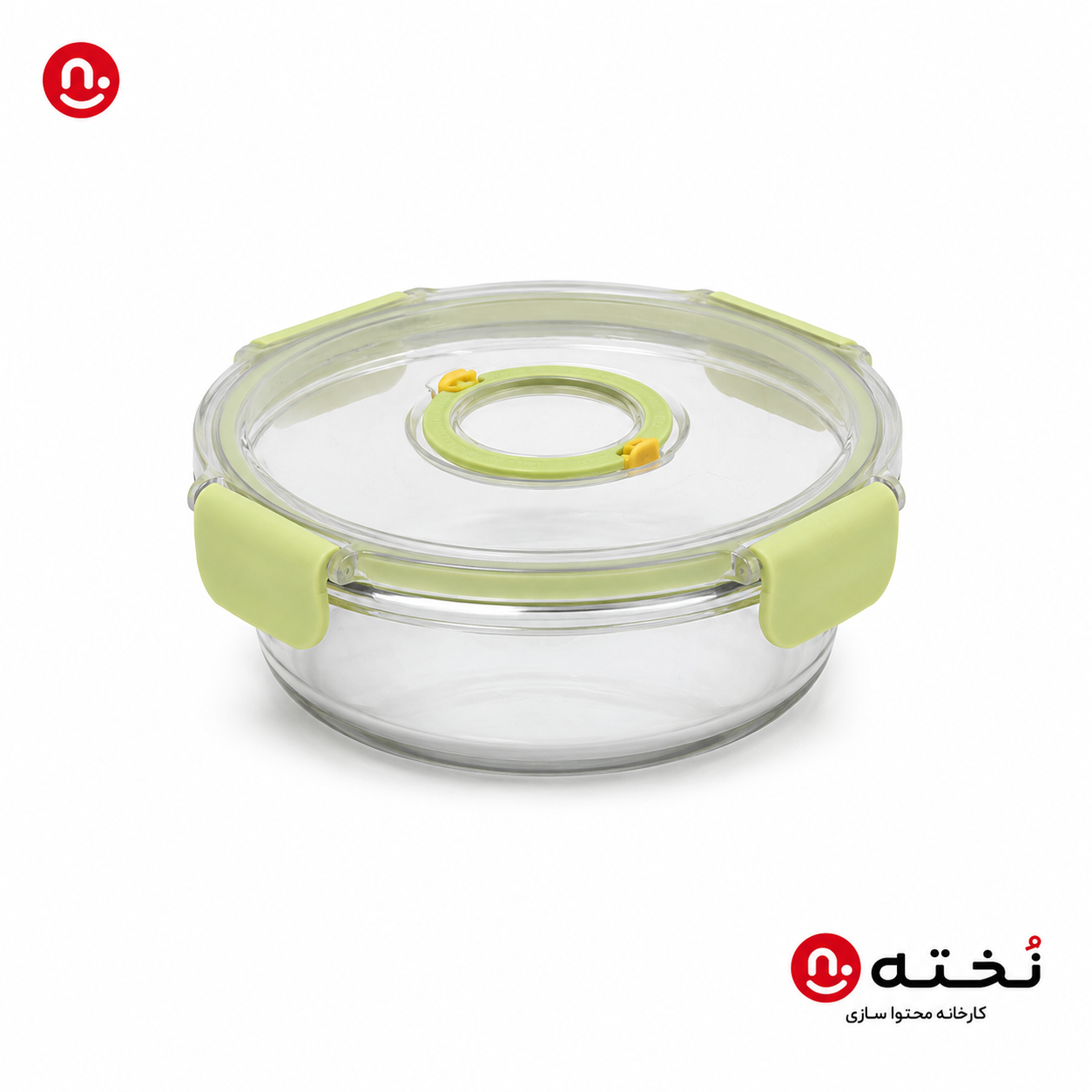 ظرف نگهدارنده شیشه‌ای-مدل گرد-قفل‌دار مدل GK2592۱