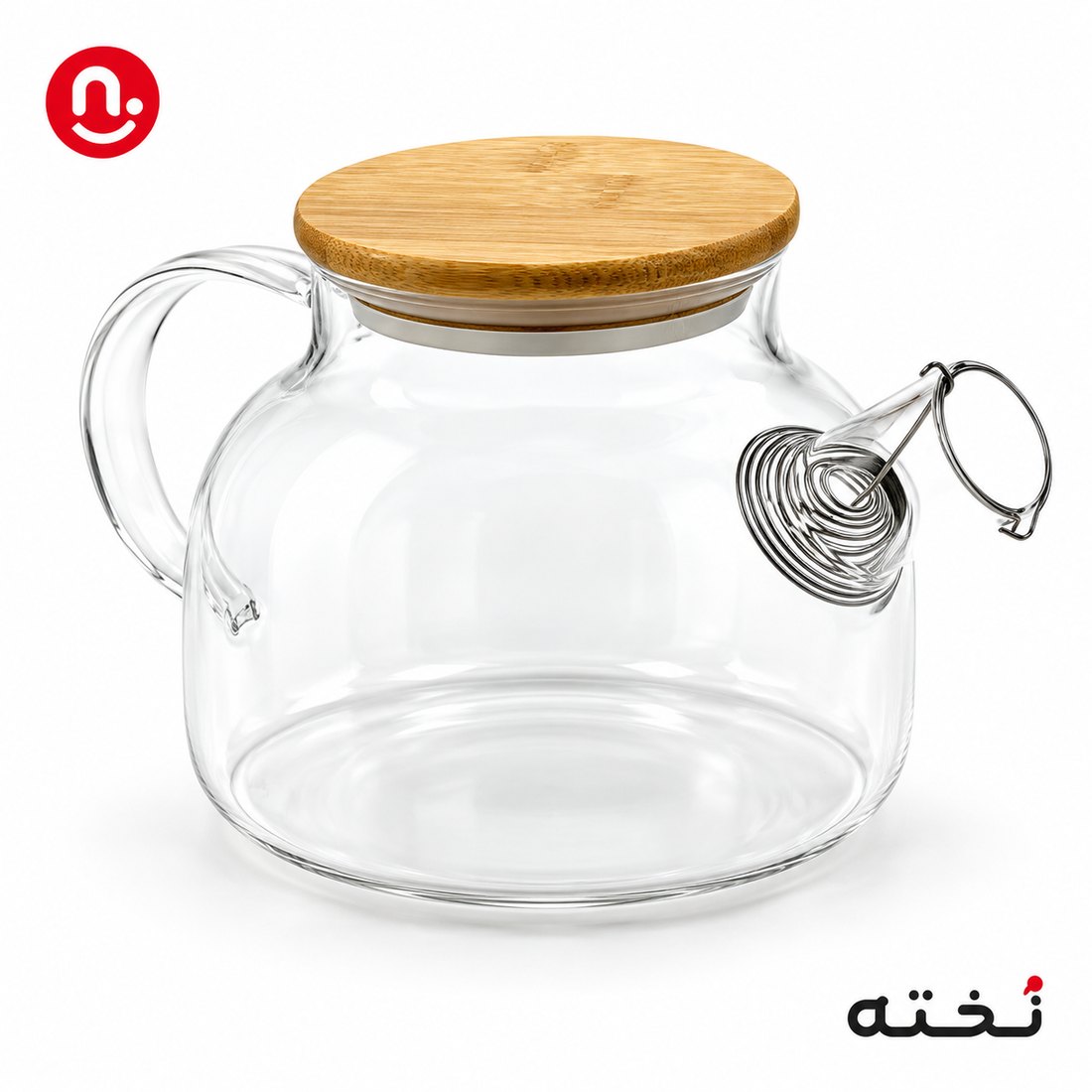 قوری پیرکس درب چوبی ۱۰۰۰ میل